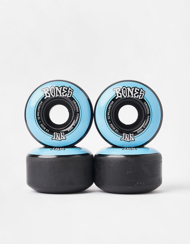 Bones OG Formula V4 Wide 100a BB Skateboard Wheels - 52mm