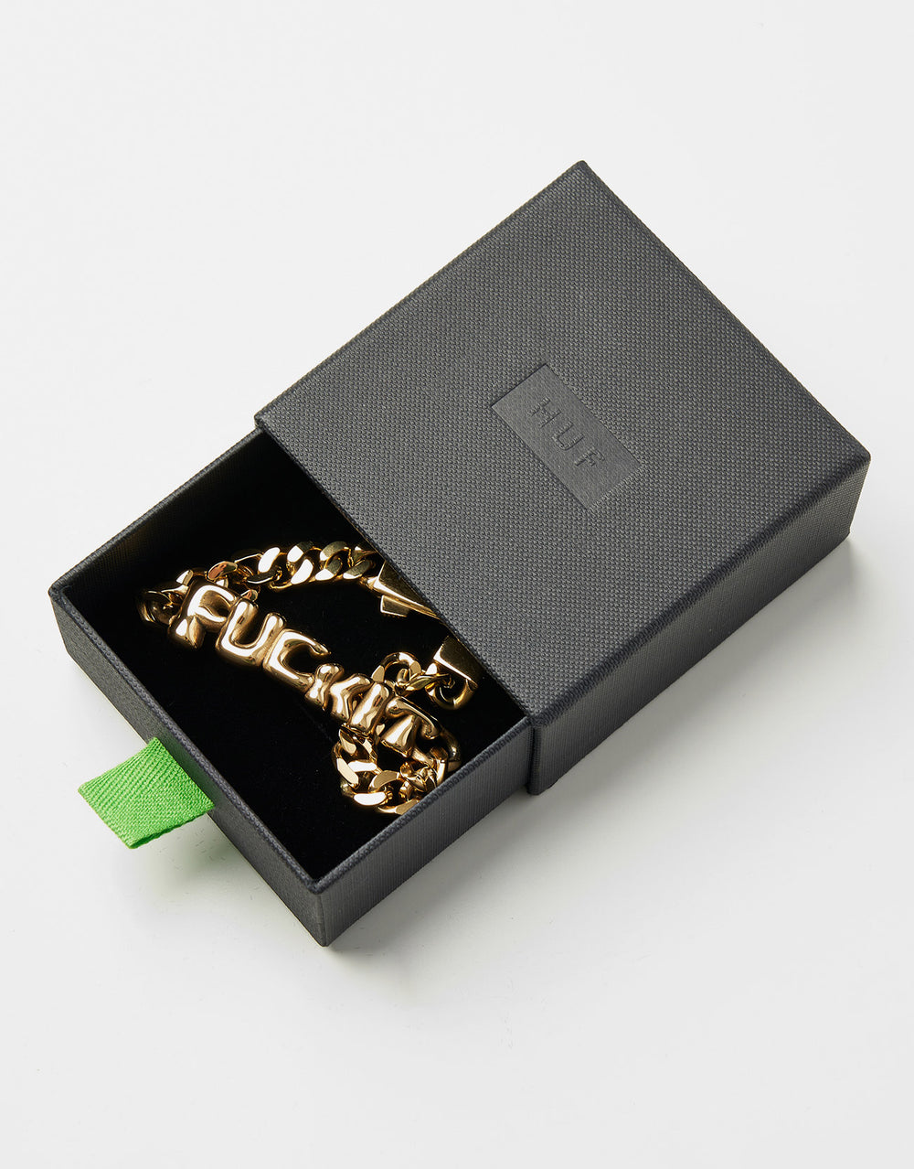 HUF Fuck It Warped ID Bracelet - Gold