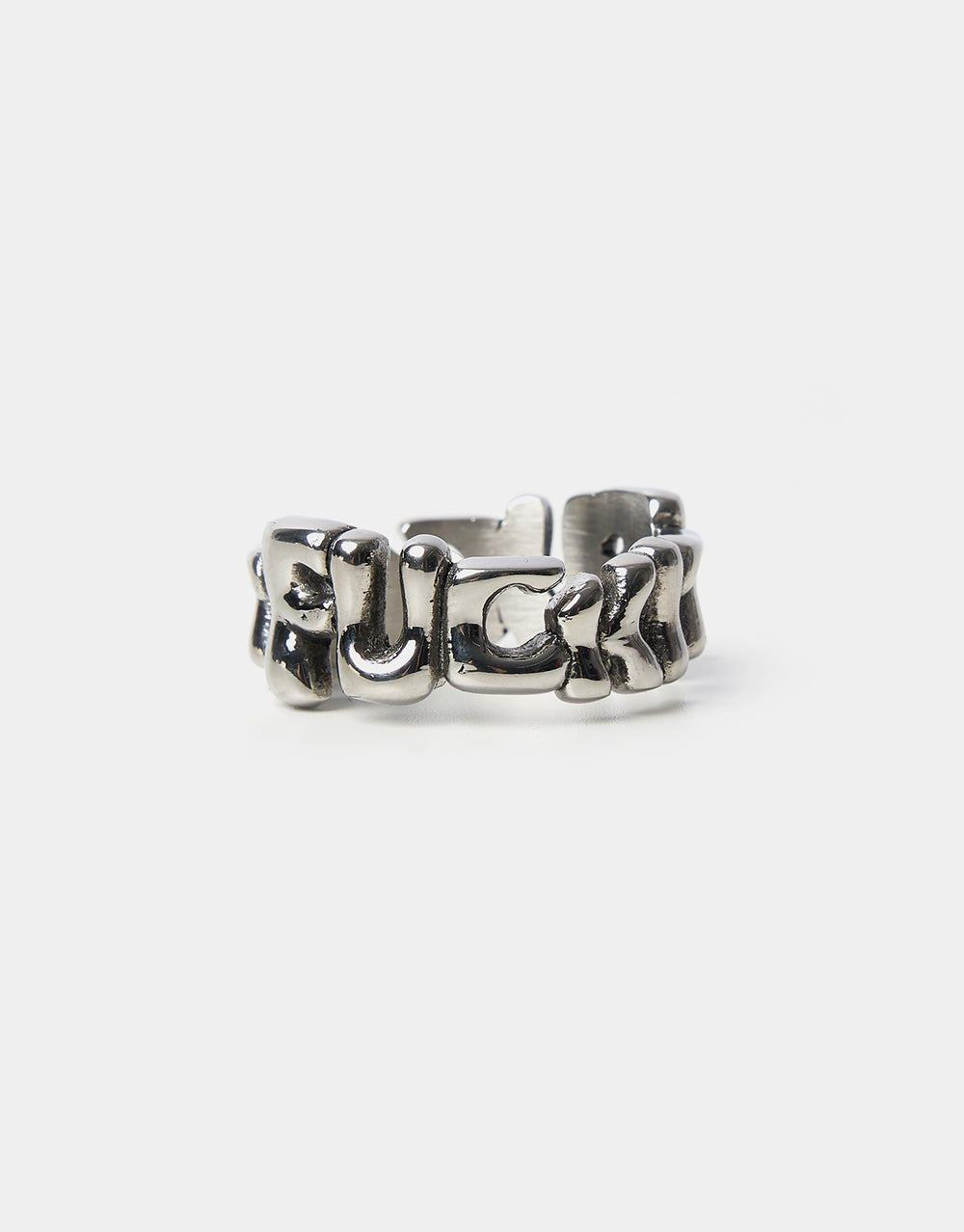 HUF Fuck It Warped Ring - Silver