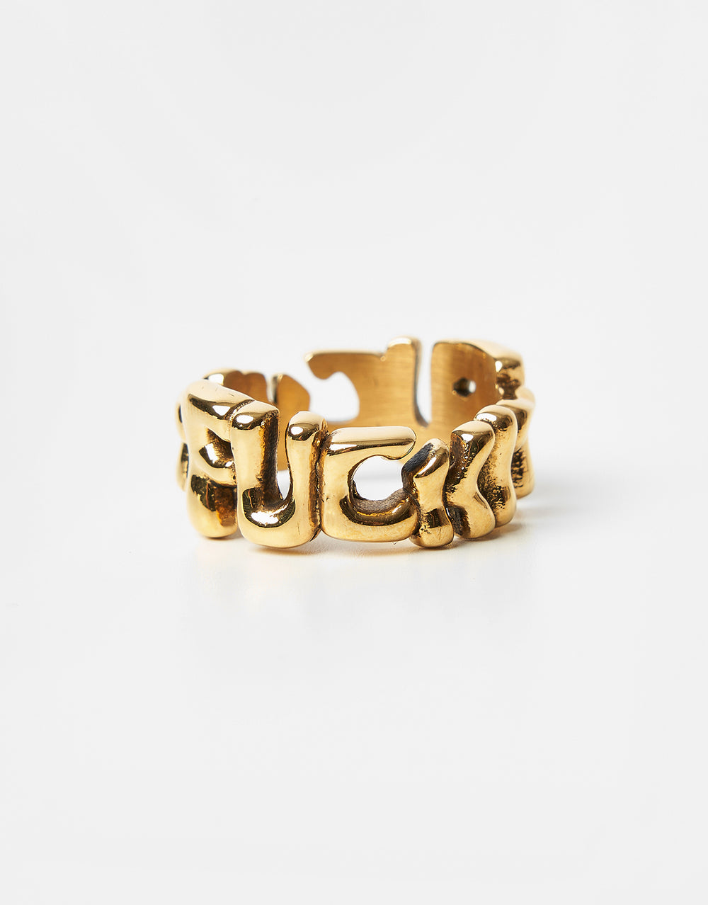 HUF Fuck It Warped Ring - Gold