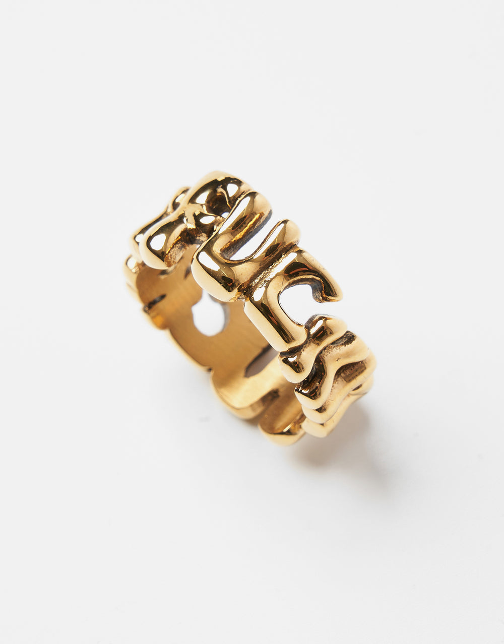 HUF Fuck It Warped Ring - Gold