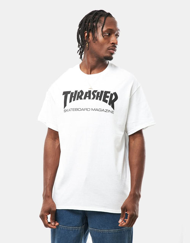 Camiseta Thrasher Skate Mag - Blanco