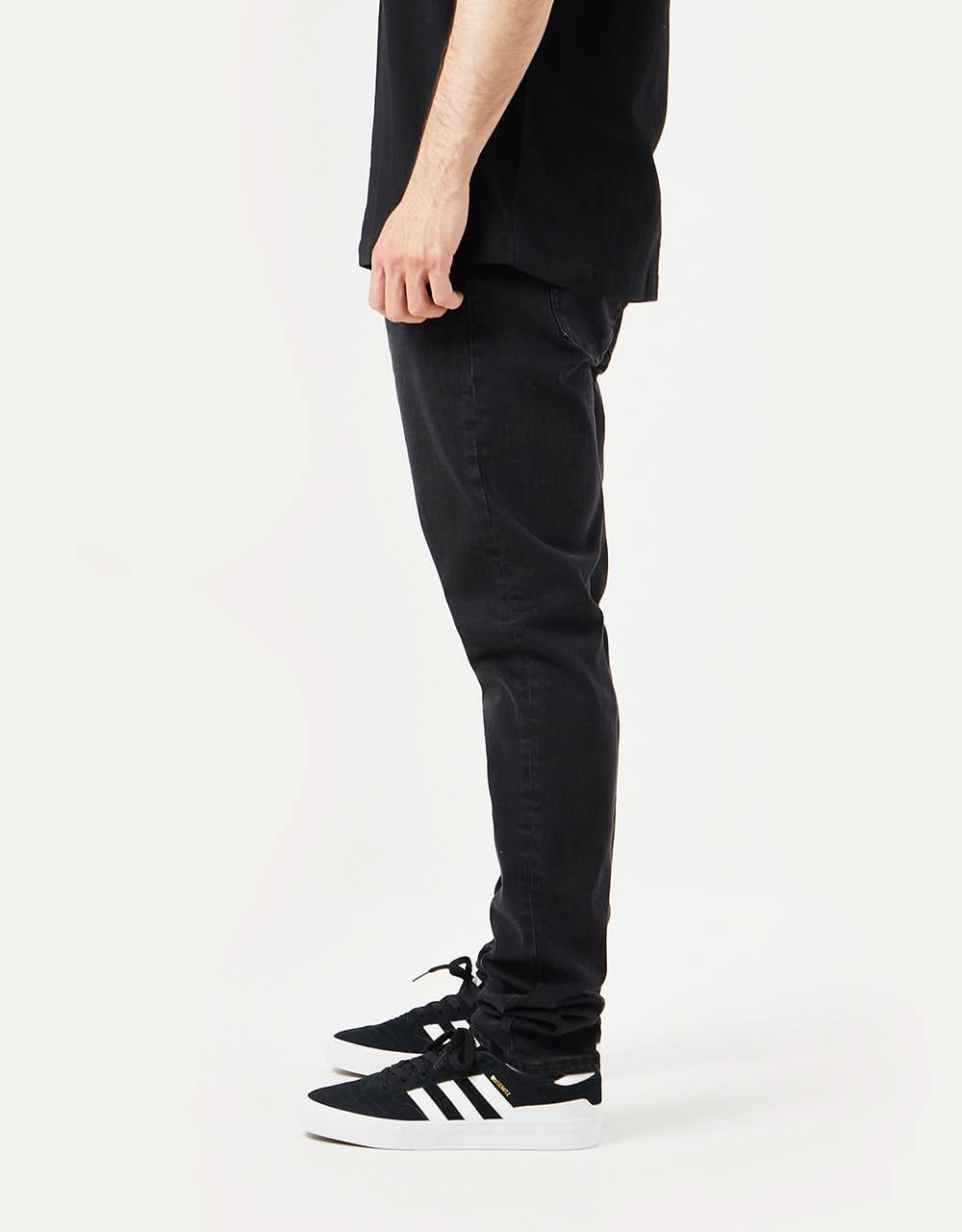 Route One Slim Denim Jeans - Black