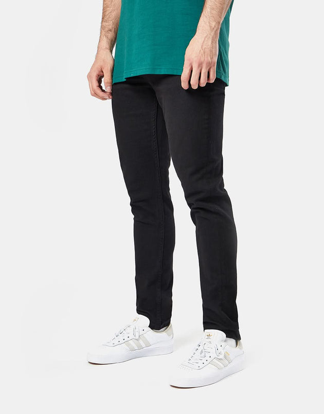 Route One Skinny Denim Jeans – Flaches Schwarz