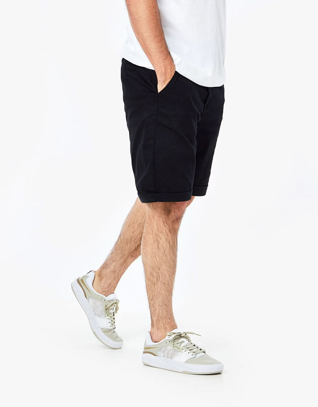 Route One Shorts chinos enrollables - Negro