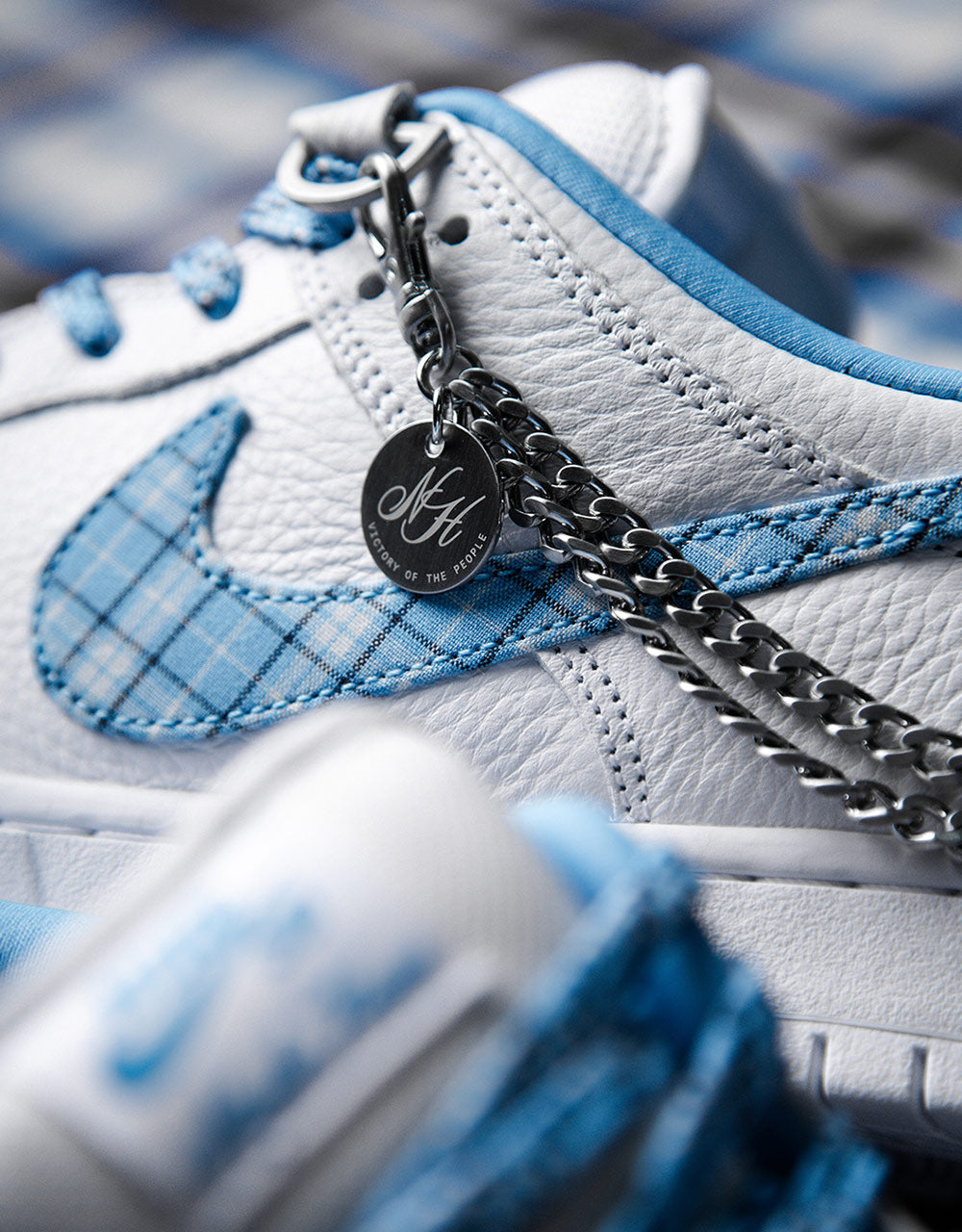 Nike SB 'Nicole Hause' Dunk Low Pro QS Skate Shoes - White/University Blue-White