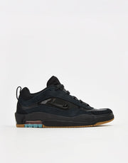 Scarpe da skate Nike SB Air Max Ishod - Nero/Nero-Antracite-Nero-Gum Lt Marrone-Blu Univ