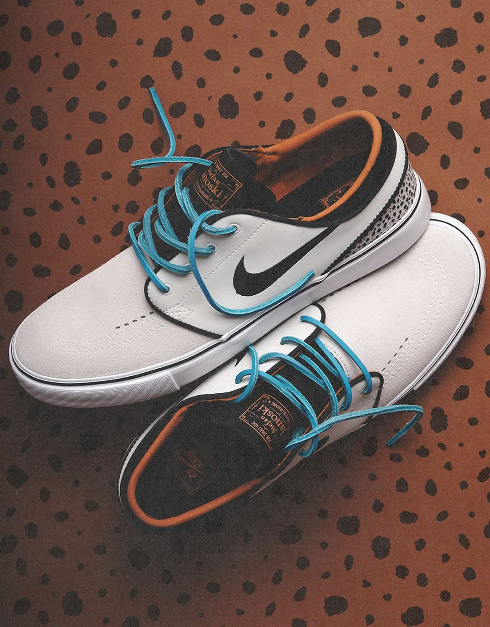 Nike SB 'Safari Electric Pack' Zoom Janoski OG+ Skate Shoes - Phantom/Chlorine Blue-Black