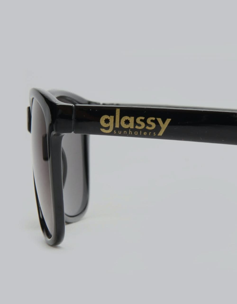 Glassy Sunhater Deric Sunglasses - Black/Blue Mirror