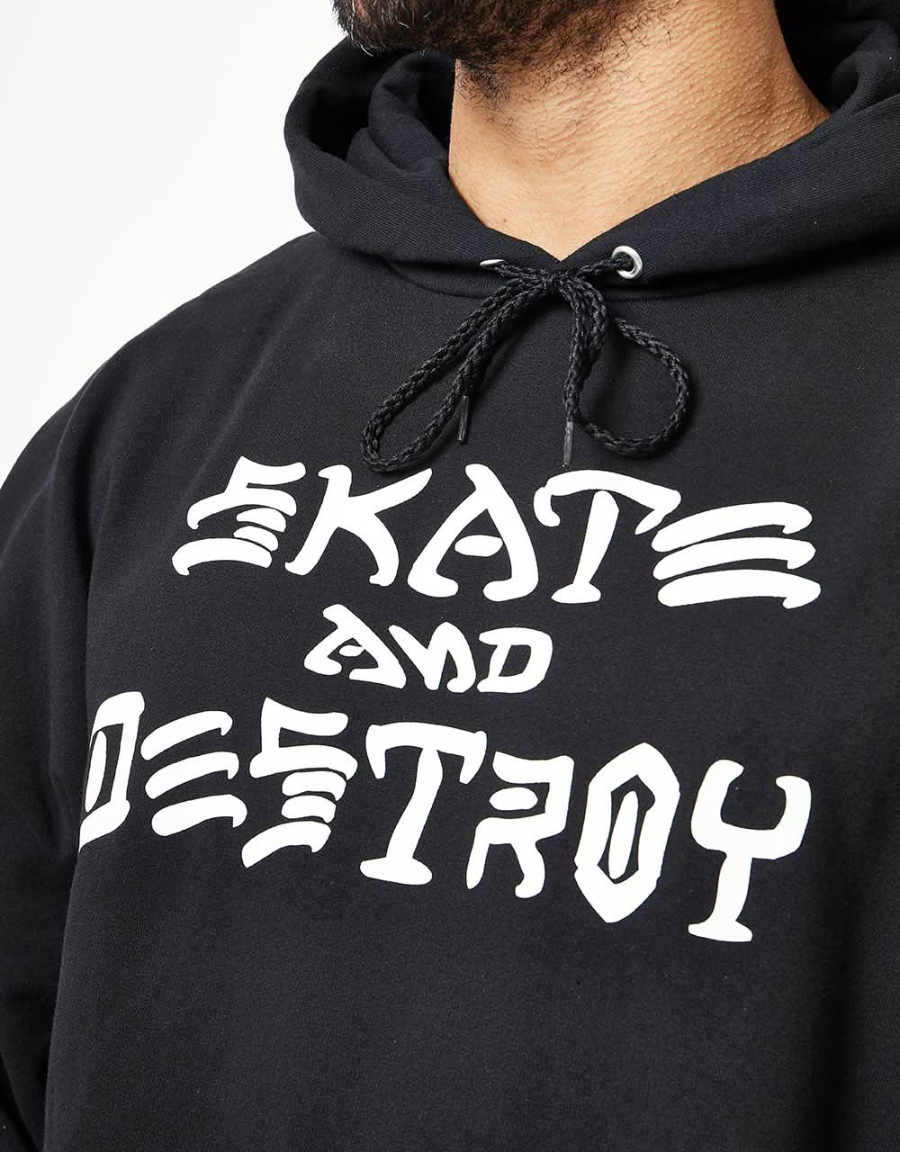 Felpa con cappuccio Thrasher Skate and Destroy - nera