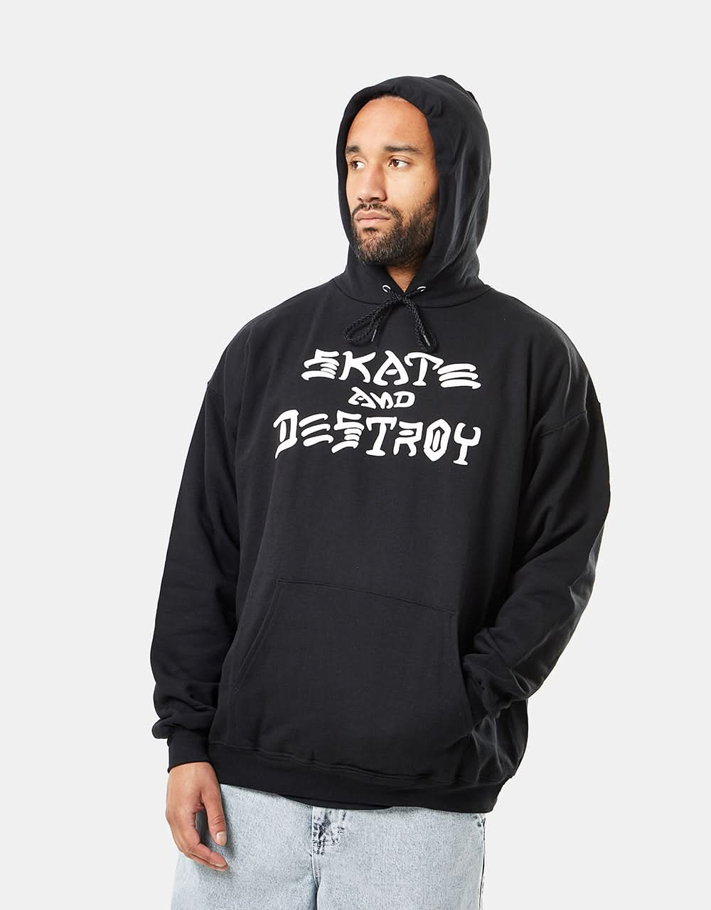 Thrasher Skate and Destroy Pullover Hoodie - Black