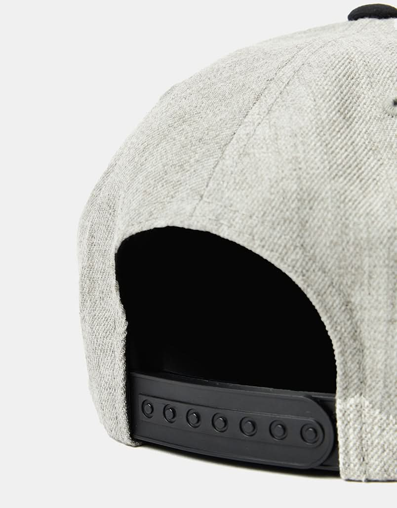 Brixton Oath III Snapback Cap - Light Heather Grey/Black