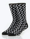 Route One Zig-Zag Socks - Black/White