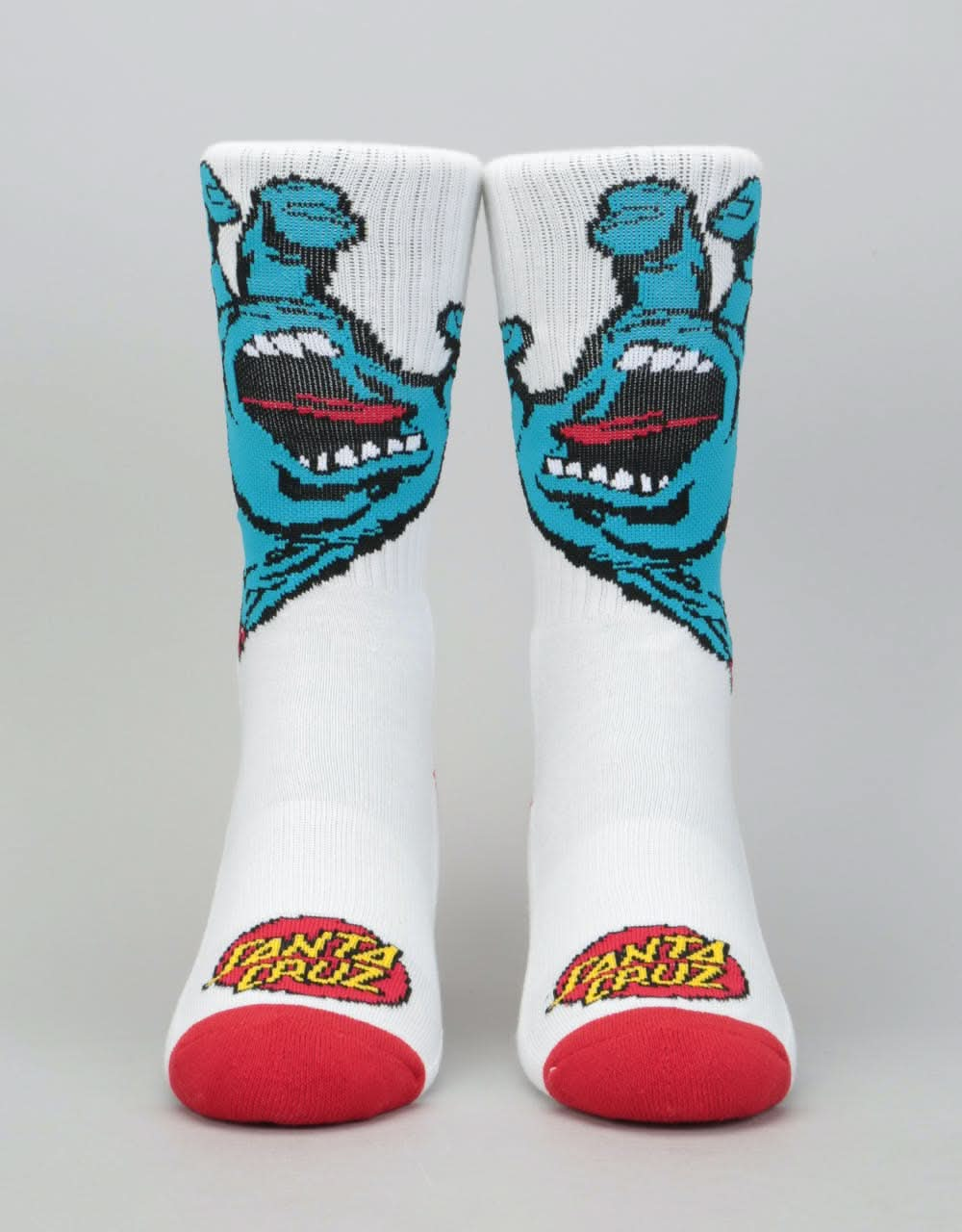 Santa Cruz Screaming Hand Socks - White