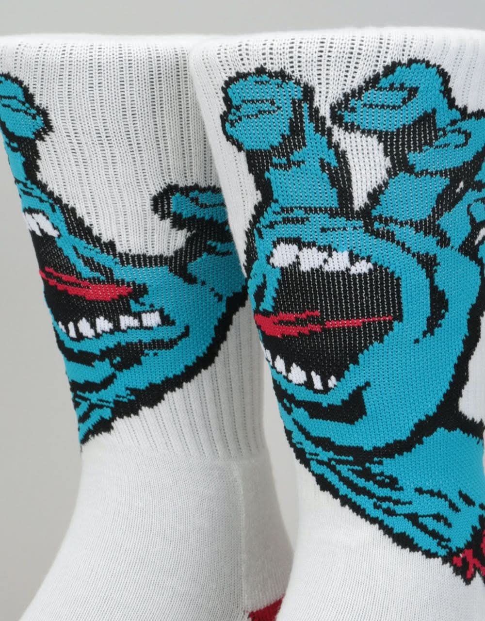 Santa Cruz Screaming Hand Socks - White