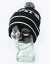 Gorro Thrasher Skate &amp; Destroy Pom - Negro/Blanco