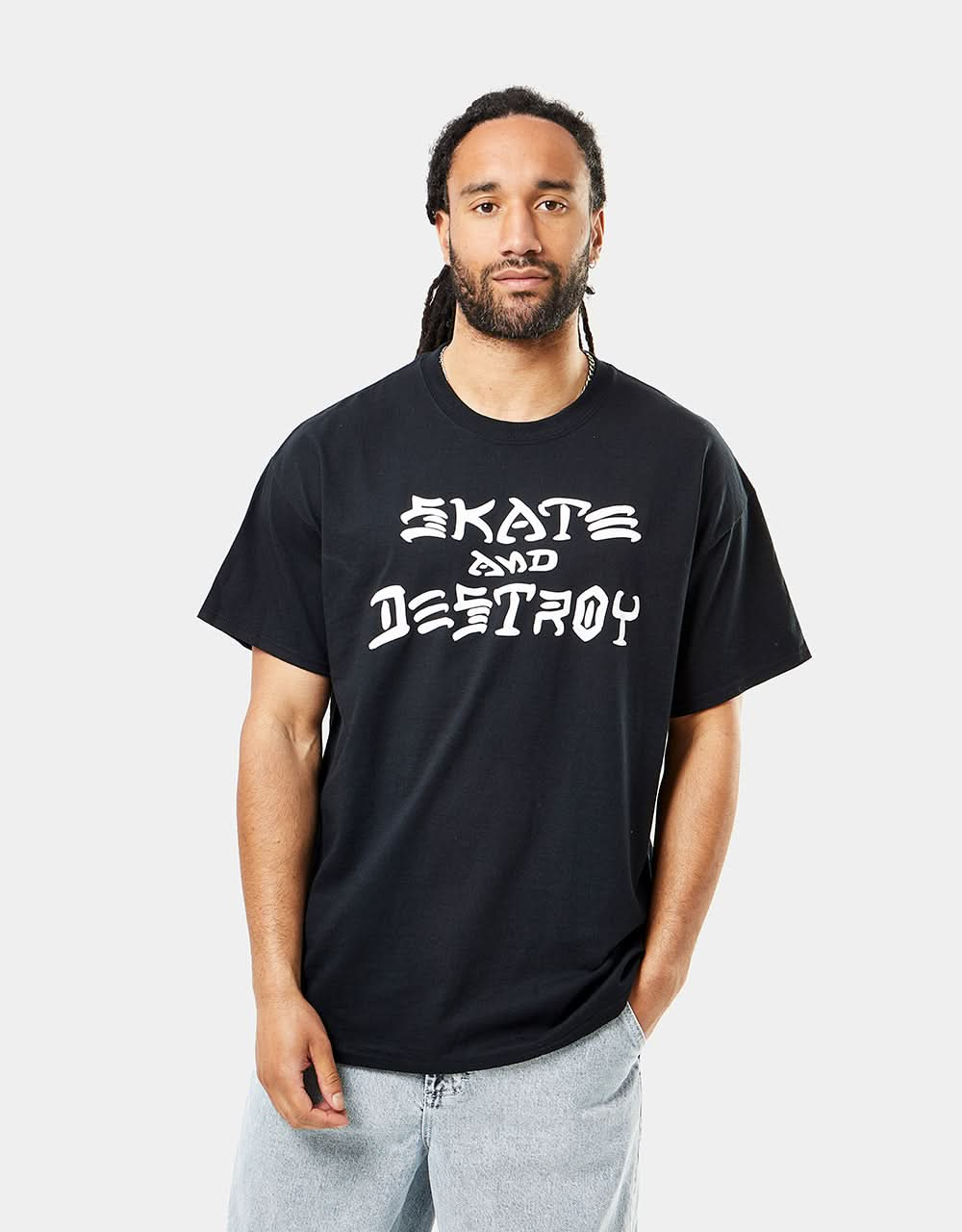 T-Shirt Thrasher Skate et Destroy - Noir