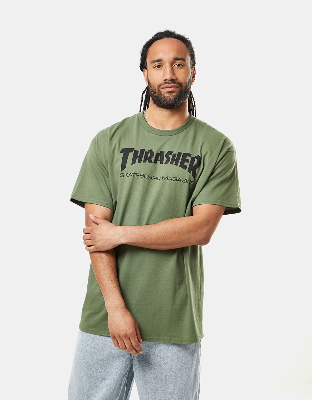 T-Shirt Thrasher Skate Mag - Vert Armée