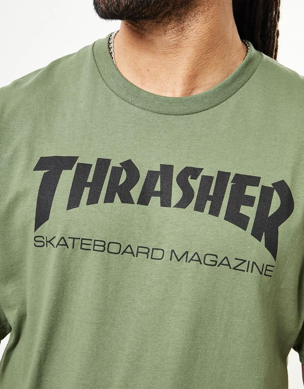 Thrasher Skate Mag T-Shirt – Armeegrün