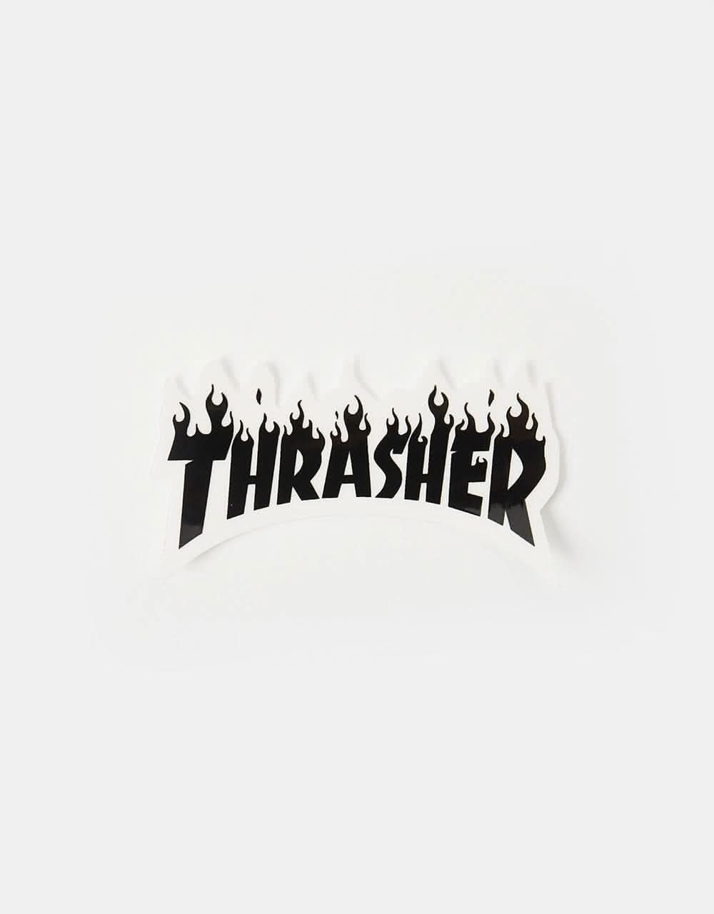 Thrasher Flame Logo Sticker - Black