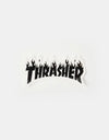 Thrasher Flame Logo Sticker - Black