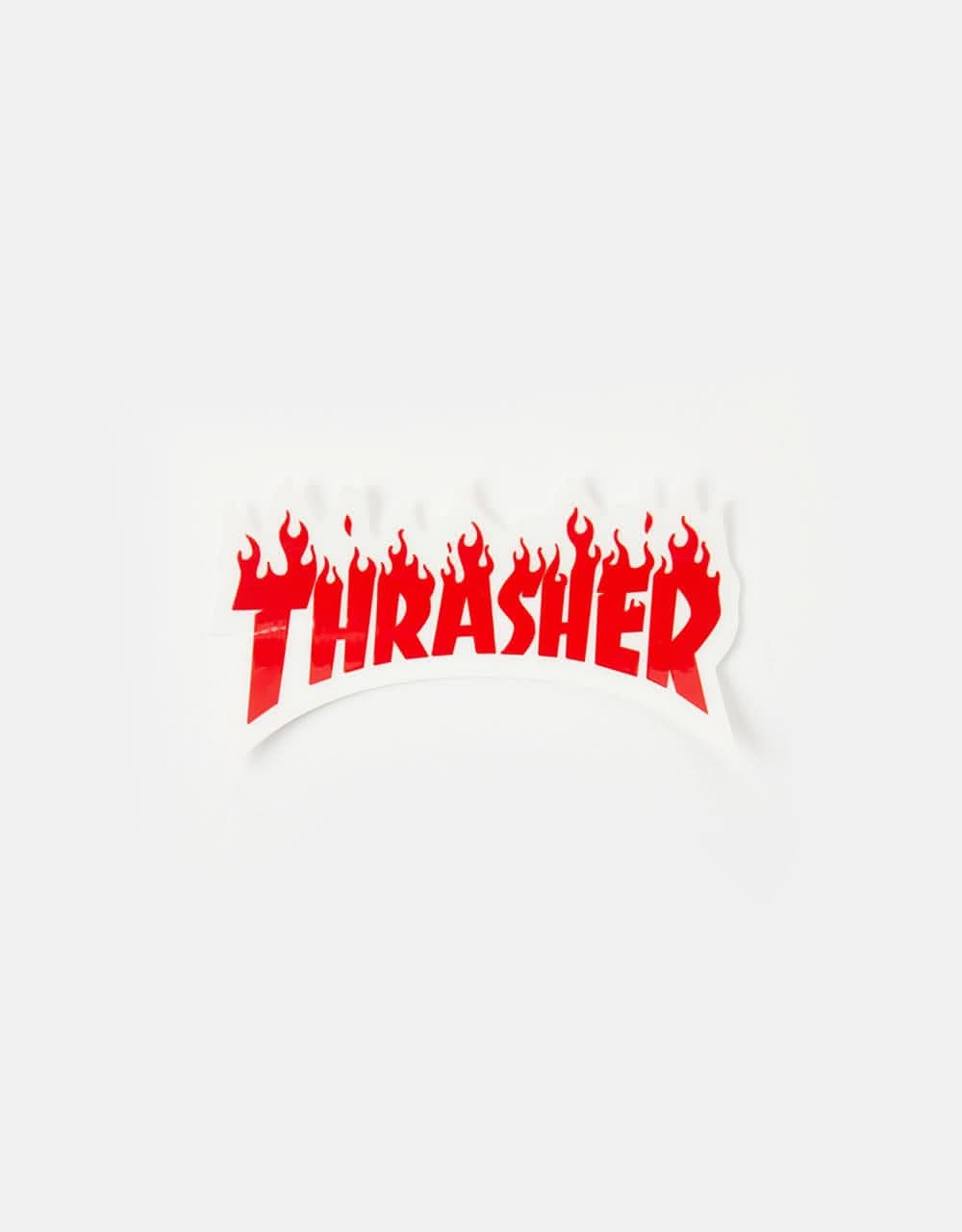 Thrasher Flame Logo Sticker - Red