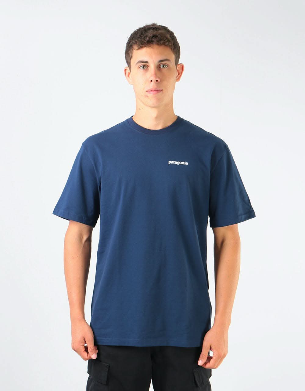 Patagonia P-6 Logo T-Shirt - Classic Navy