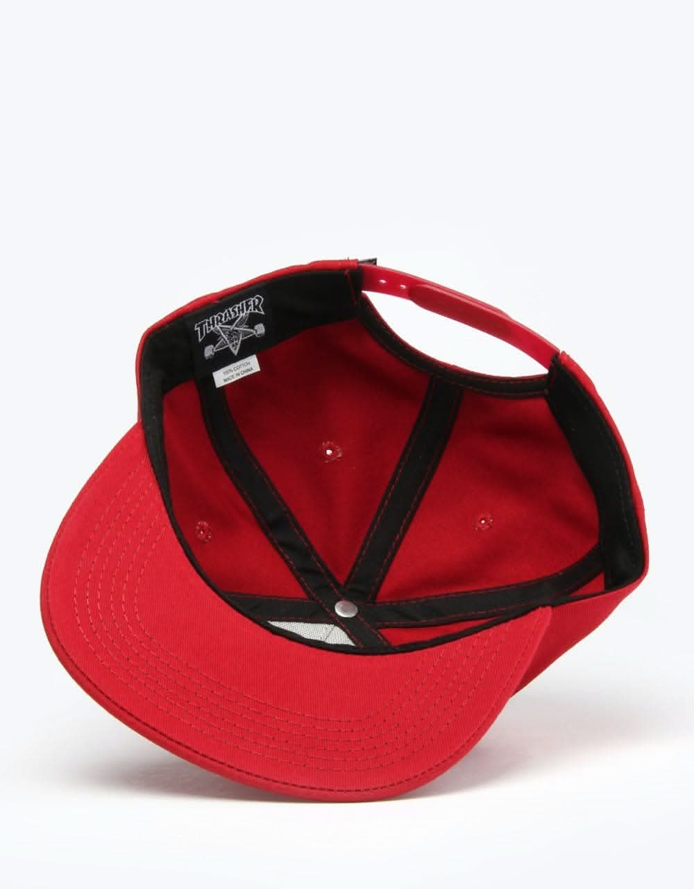 Thrasher Skate & Destroy Snapback Cap - Blood Red