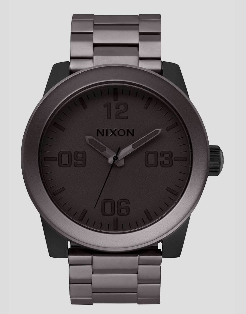 Nixon Corporal SS Watch - Matte Black/Matte Gunmetal