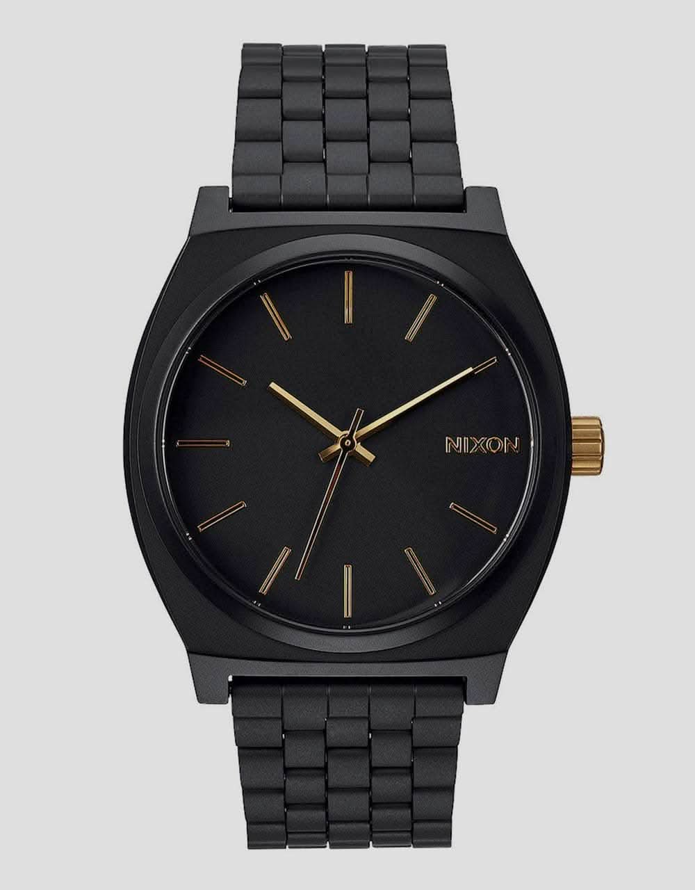 Nixon Time Teller Watch - Matte Black/Gold