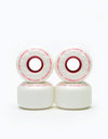 Ricta Clouds 86a Skateboard Wheels - White/Red