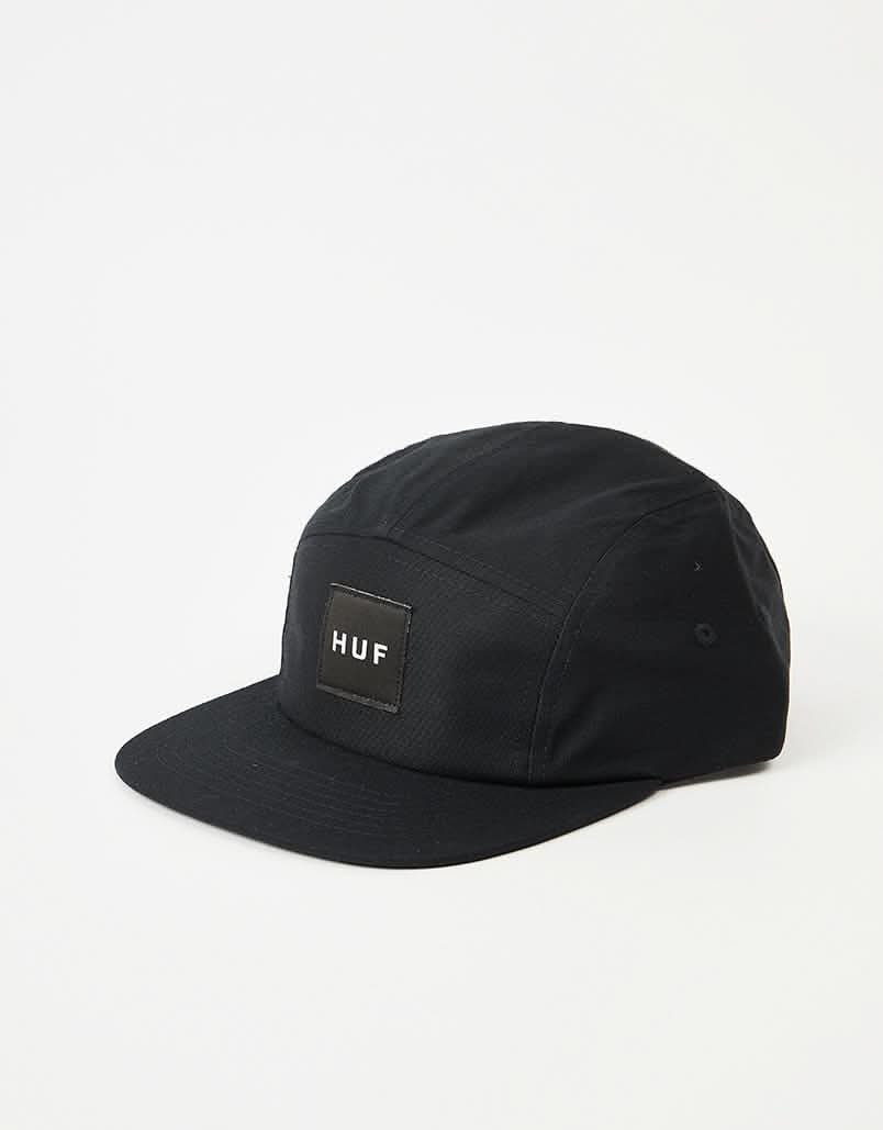 HUF Box Logo Volley 5 Panel Cap - Black