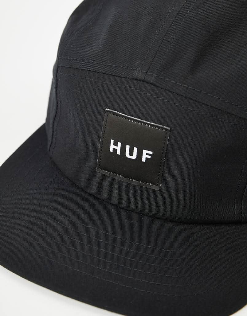 HUF Box Logo Volley 5 Panel Cap - Black