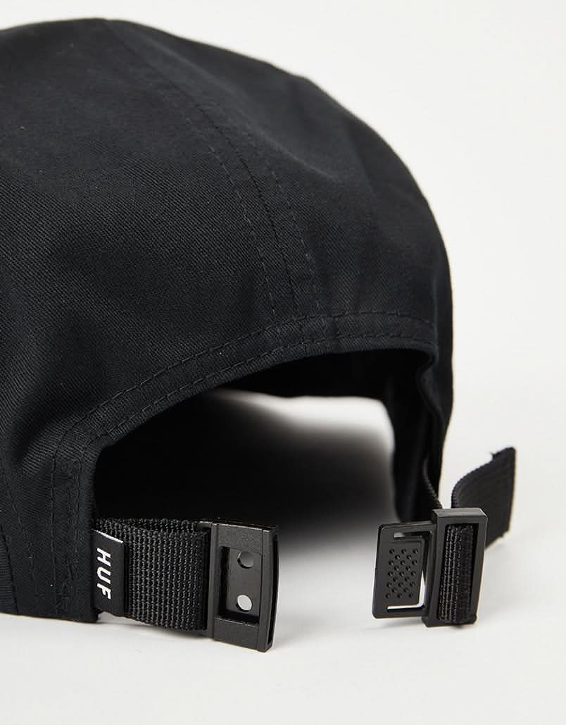 HUF Box Logo Volley 5 Panel Cap - Black