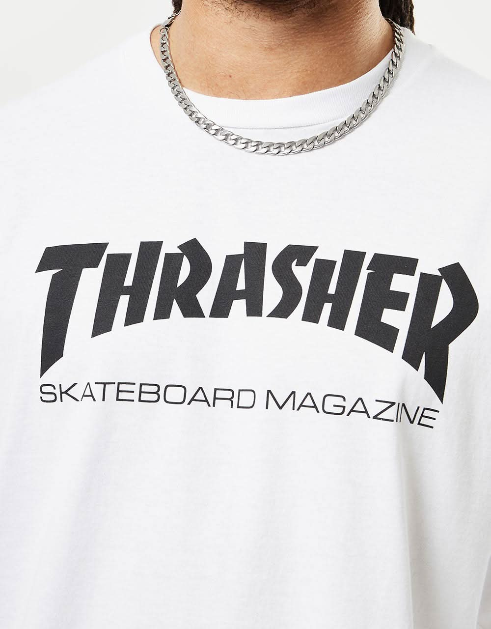 Thrasher Skate Mag L/S T-Shirt - Weiß