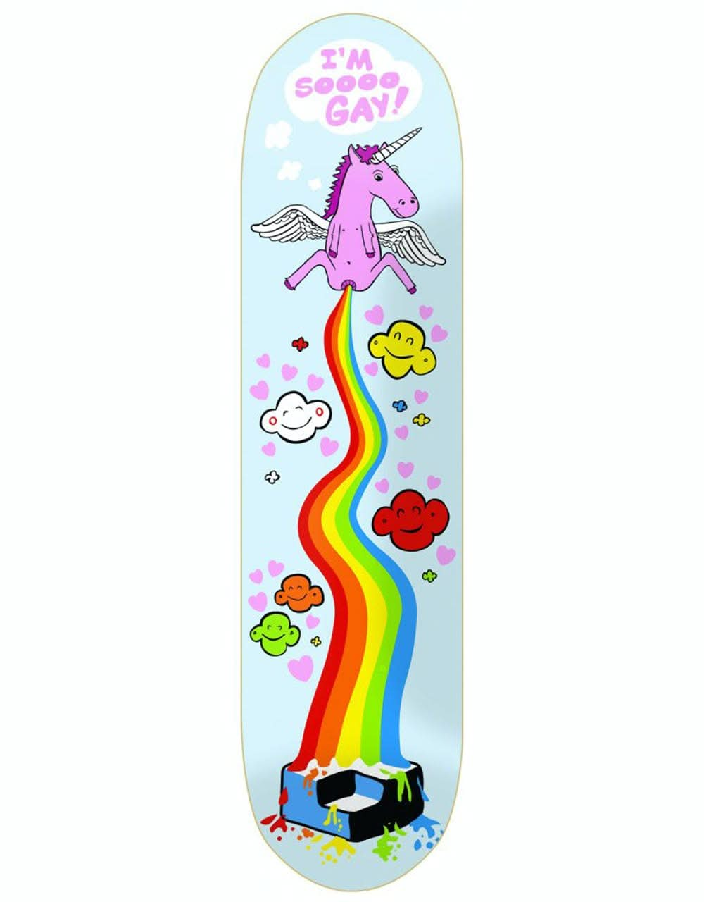 Consolidated So Gay Skateboard Deck - 8"