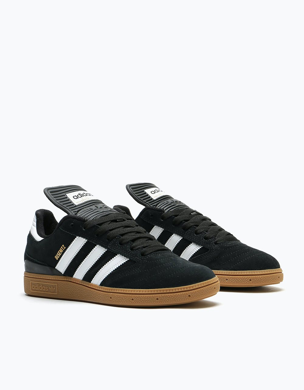 Adidas Busenitz Pro Skate Shoes - Black/Running White/Metallic Gold