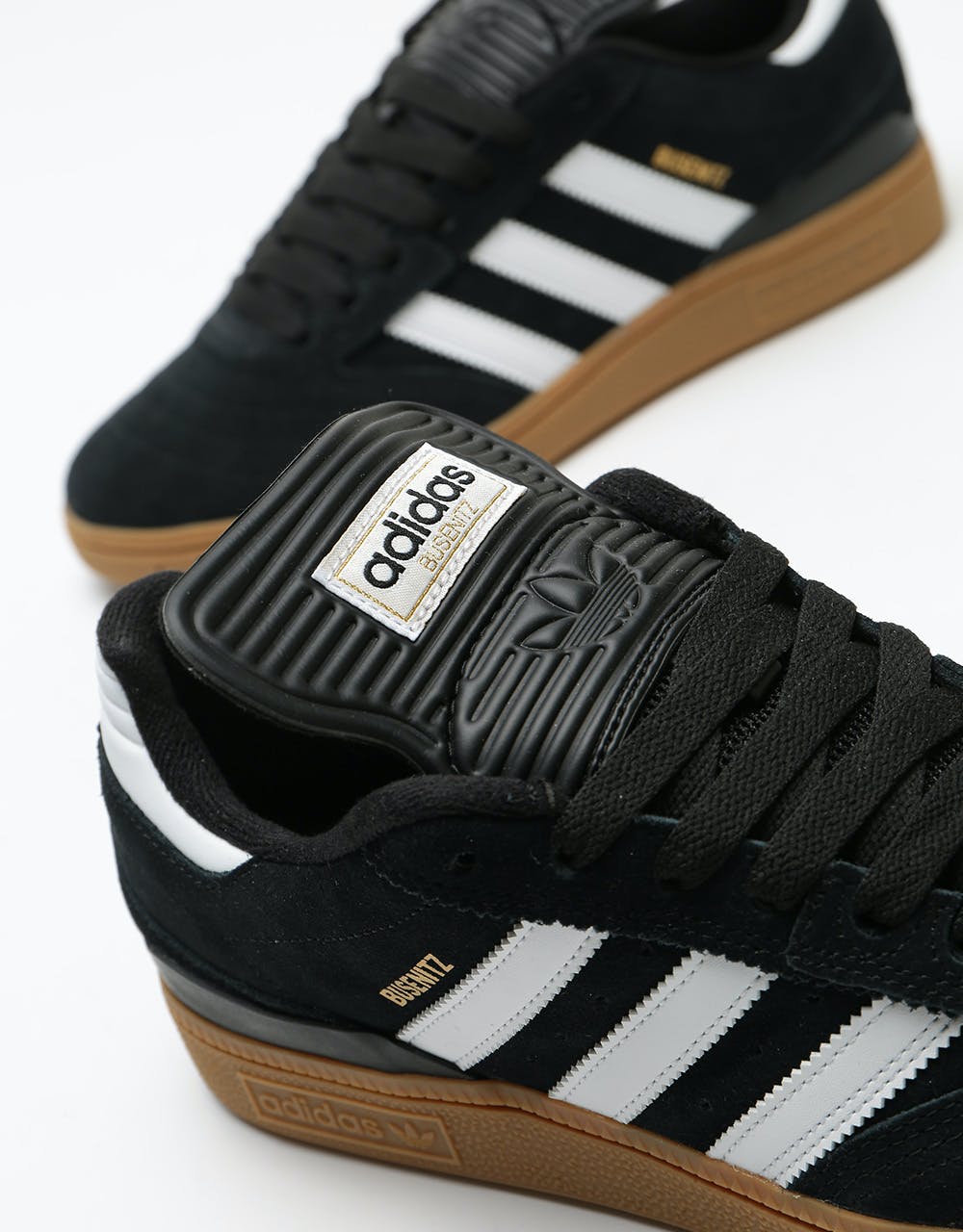 Adidas Busenitz Pro Skate Shoes - Black/Running White/Metallic Gold