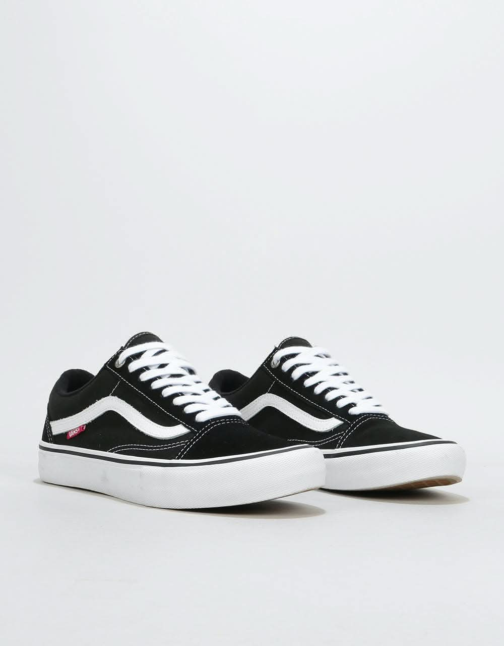 Vans Old Skool Pro Skate Shoes - Black/White