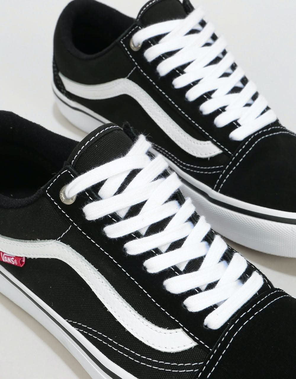 Vans Old Skool Pro Skate Shoes - Black/White