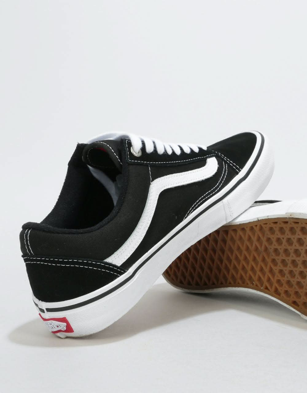 Vans Old Skool Pro Skate Shoes - Black/White