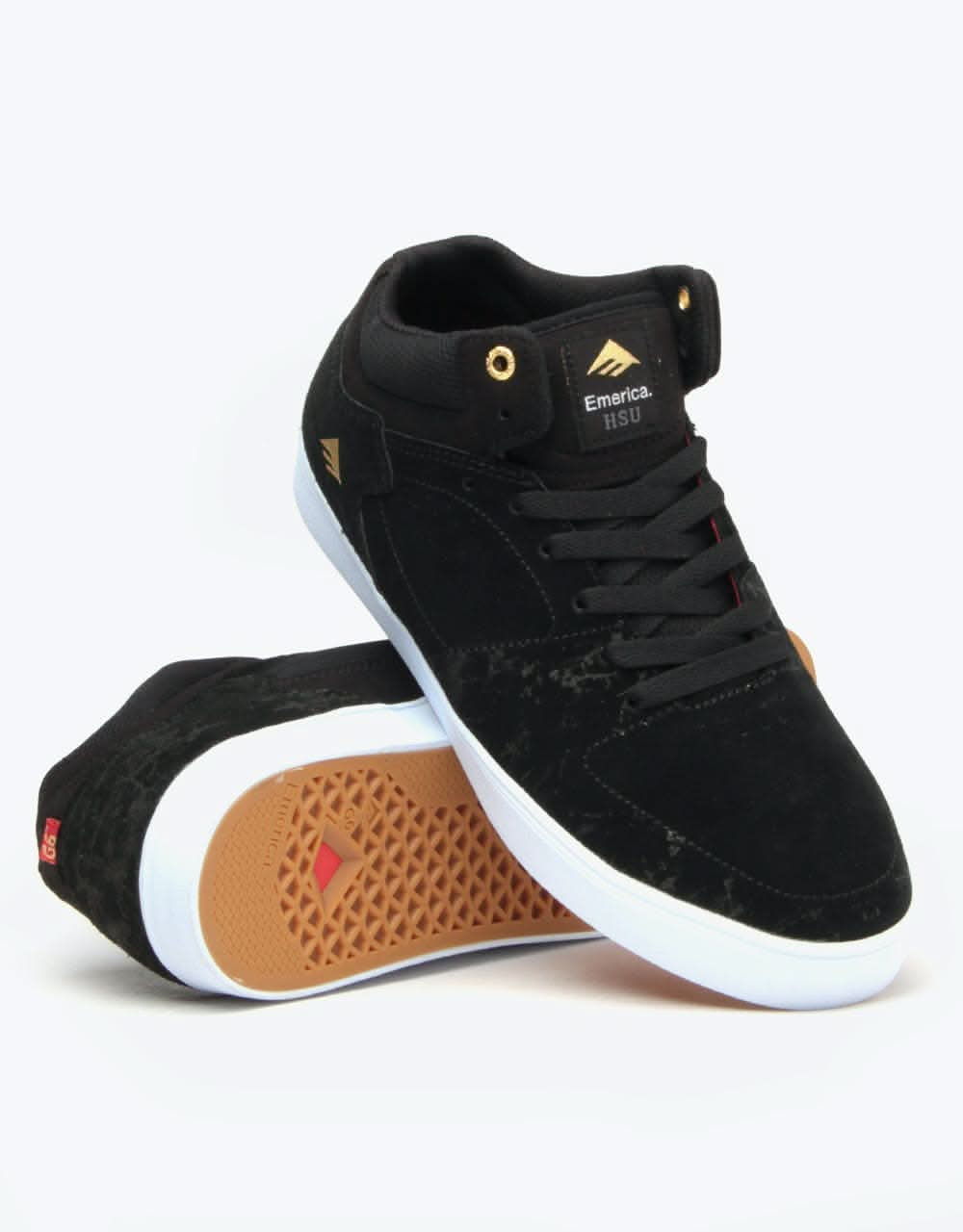 Emerica The Hsu G6 Skate Shoes - Black/White