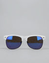 Gafas de sol Glassy Sunhater Shredder - Blanco/Azul Espejo