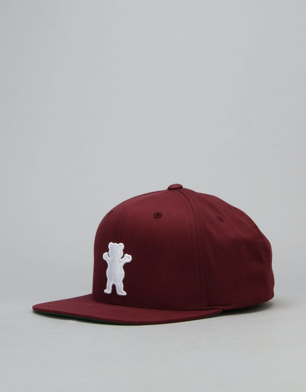 Grizzly OG Bear Snapback Cap - Burgundy