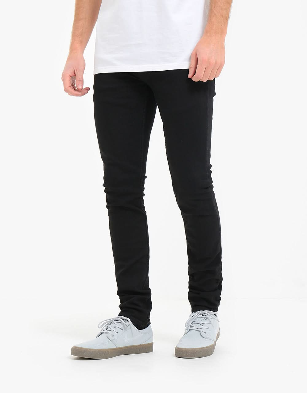 Route One Super Skinny Denim Jeans - Black