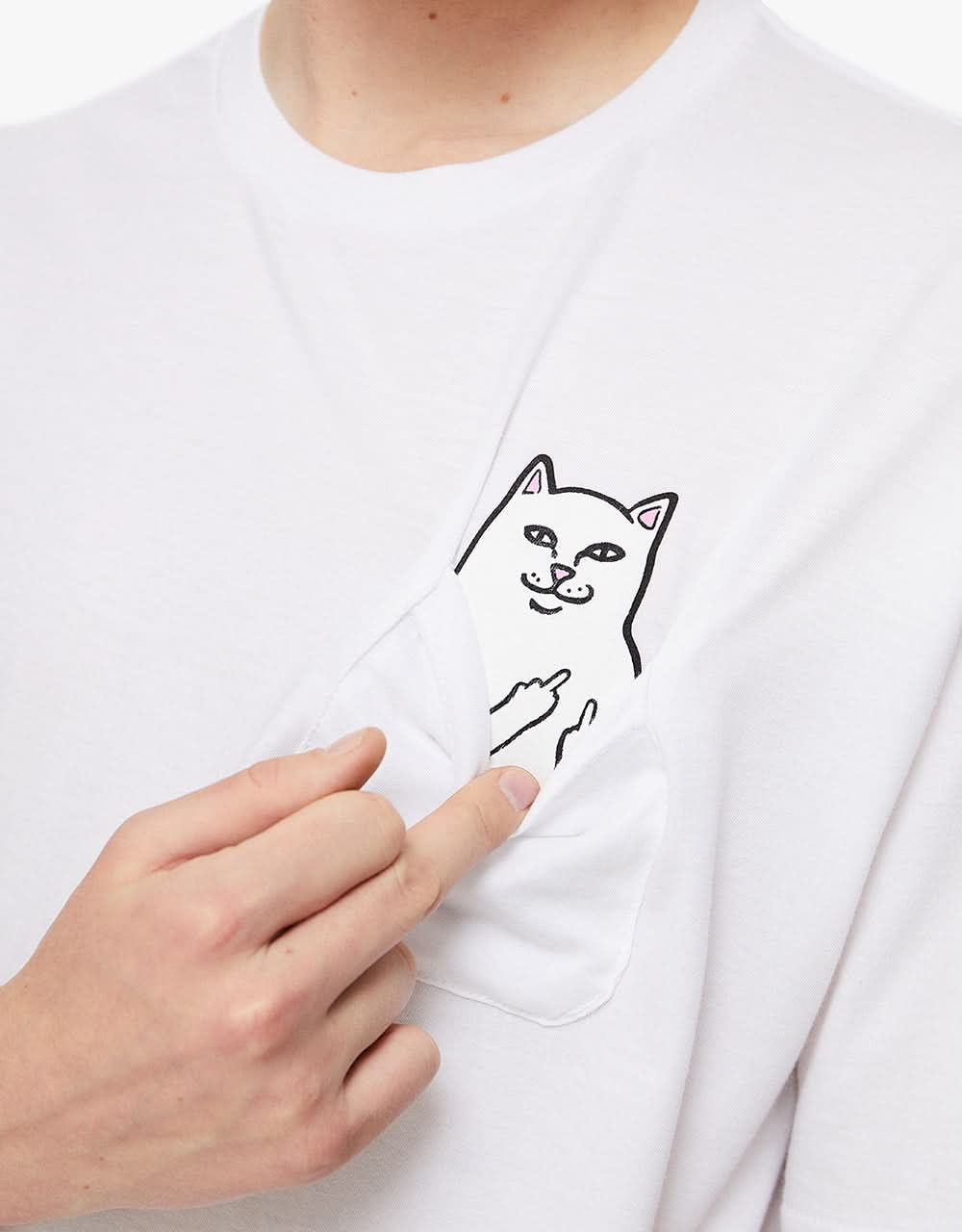 RIPNDIP Lord Nermal Pocket T-Shirt - White