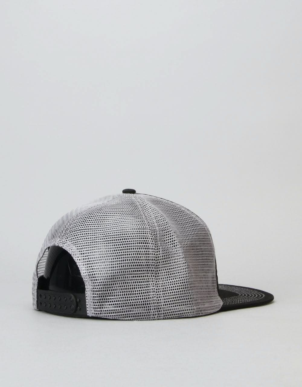 Thrasher Magazine Logo Mesh Snapback Cap - Black/Grey