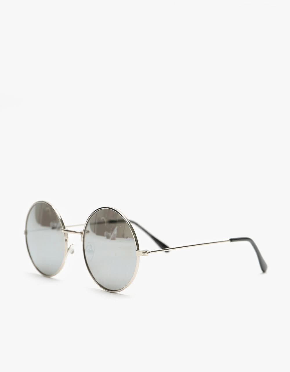 Route One Round Sunglasses - Silver