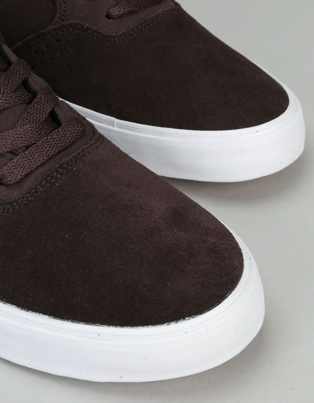 Emerica The Herman G6 Vulc Skate Shoes - Brown/White