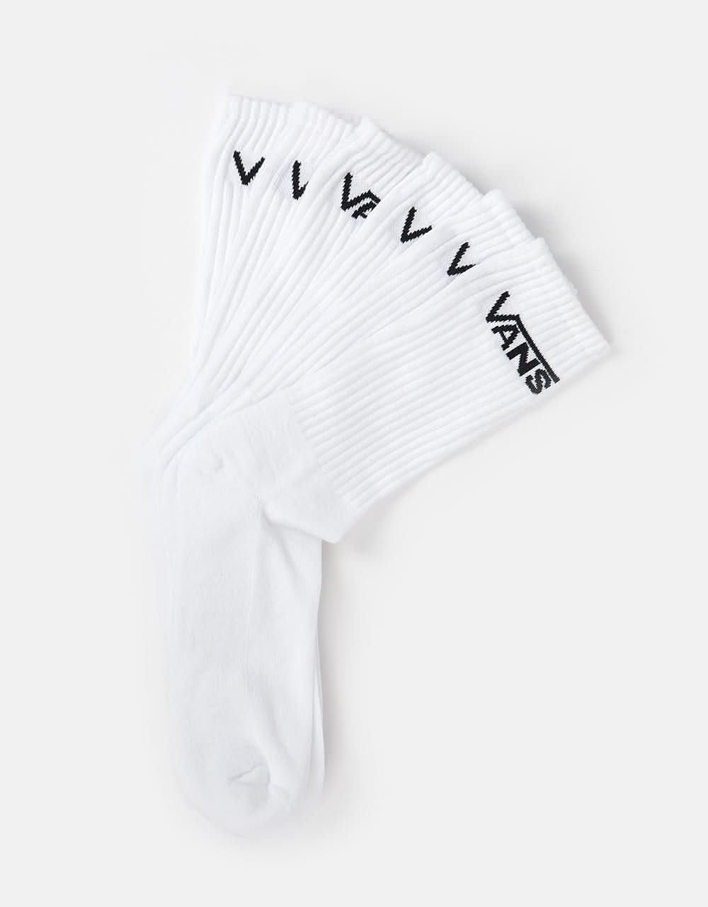 Vans Classic Crew 3 Pack Socks - White